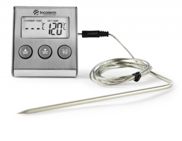 Termômetro Culinário em L Digital de -26ºC a 250ºC para Forno - INCOTERM - Com Certificado de Calibração com Selo de Acreditação RBC - Image 2