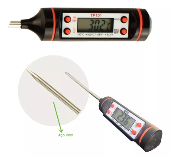 Termômetro Tipo Espeto Digital de -50ºC a +300ºC - com Certificado de Calibração Acreditado (RBC) - Image 10