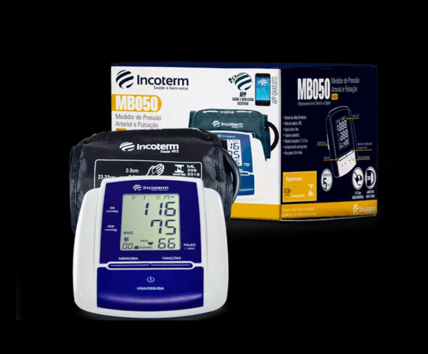 Medidor de Pressão Arterial e Pulsação de Braço - INCOTERM MB050 - com Certificado de Calibração com Selo de Acreditação (RBC) - Image 2
