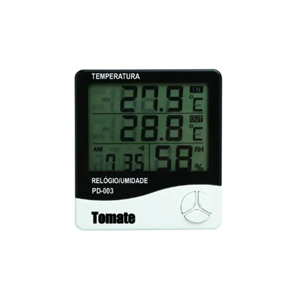 Termo-Higrômetro Digital com Sensor Interno de -10ºC a +50ºC Tomate - com Certificado de Calibração com Selo de Acreditação RBC - Image 3