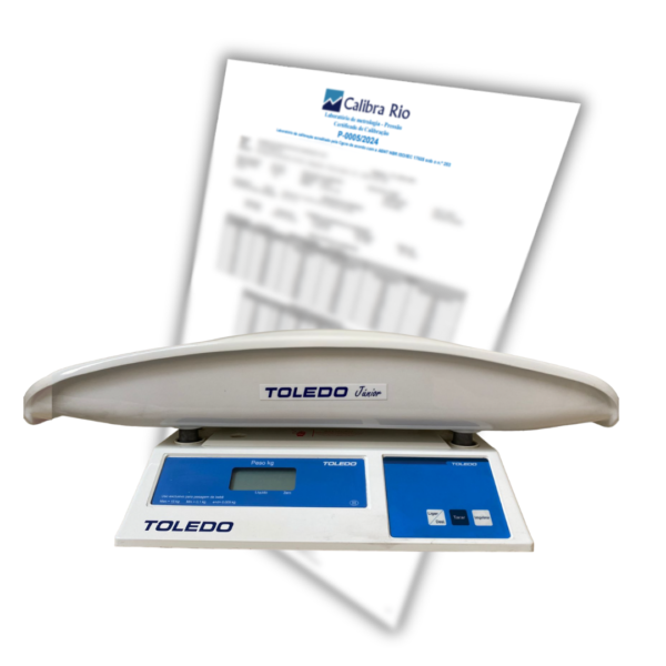 Balança Digital Toledo Junior (Pediátrica) de 15 kg com Certificado de Calibração