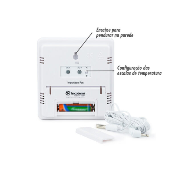 Termo-Higrômetro Digital Temperatura Interna e Externa de -50ºC a +70ºC com Certificado de Calibração com Selo de Acreditação RBC - Incoterm 7663.02.0.00 - Image 4