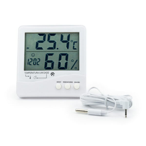 Termo-Higrômetro Digital Temperatura Interna e Externa de -50ºC a +70ºC com Certificado de Calibração com Selo de Acreditação RBC - Incoterm 7663.02.0.00 - Image 3