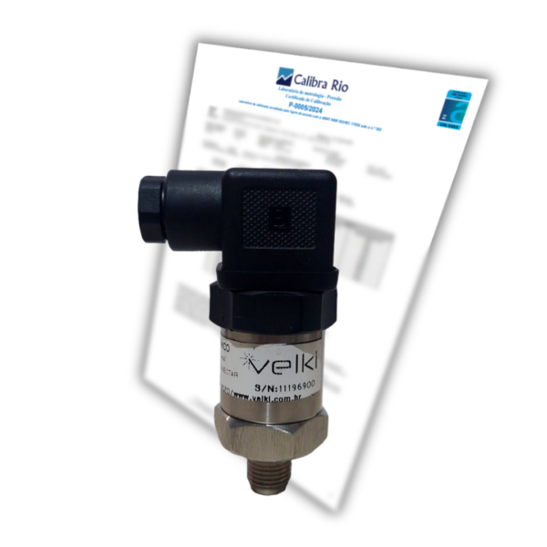 Transmissor de Pressão Mini IP65 Cerâmico de 0 a 400 kgf/cm² - VKP-091 com Certificado de Calibração Rastreável à RBC