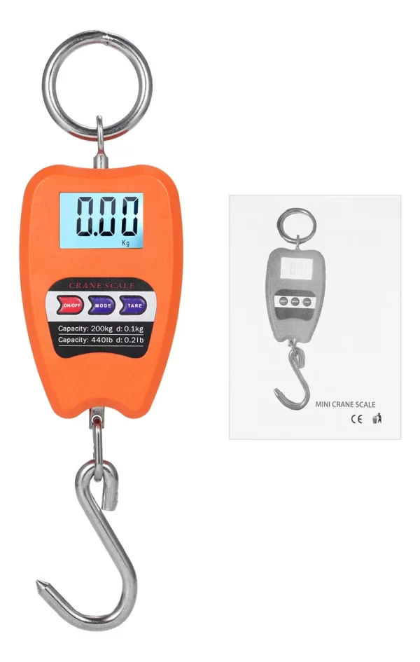 Dinamômetro Digital tipo balança Portátil de 200 kg com Certificado de Calibração com Selo de Acreditação RBC - Image 5