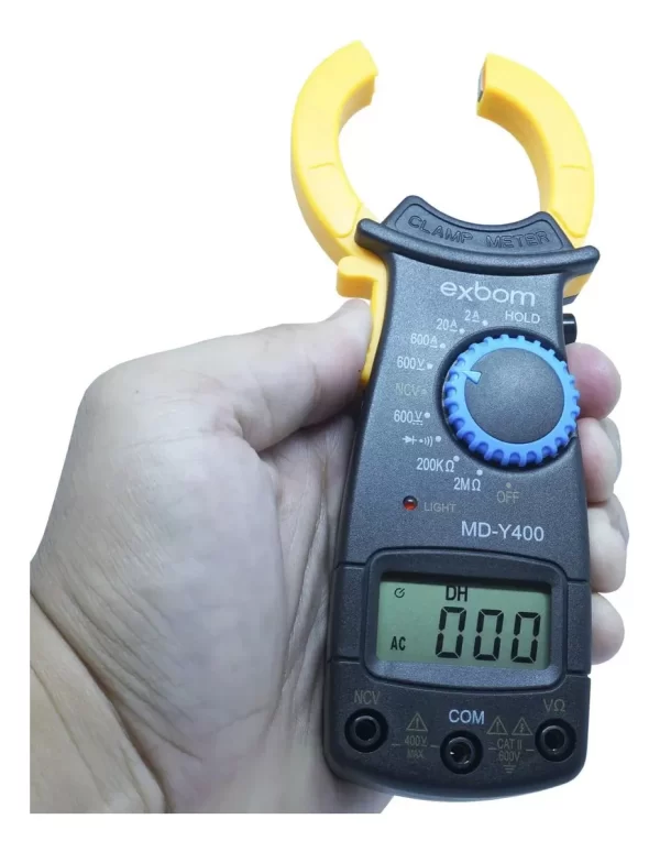 Alicate Volt-Amperímetro Digital Exbom MD-Y400 com Certificado de Calibração Rastreável à RBC - Image 6