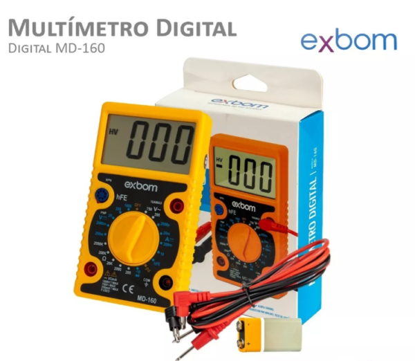 Multímetro Digital Profissional MD-160 Exbom com Certificado de Calibração Rastreável à RBC - Image 10