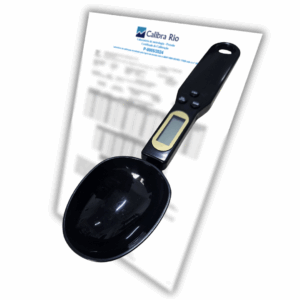 Balança Colher Digital de 0,1g a 500g com Certificado de Calibração Rastreável ou com Selo de Acreditação RBC